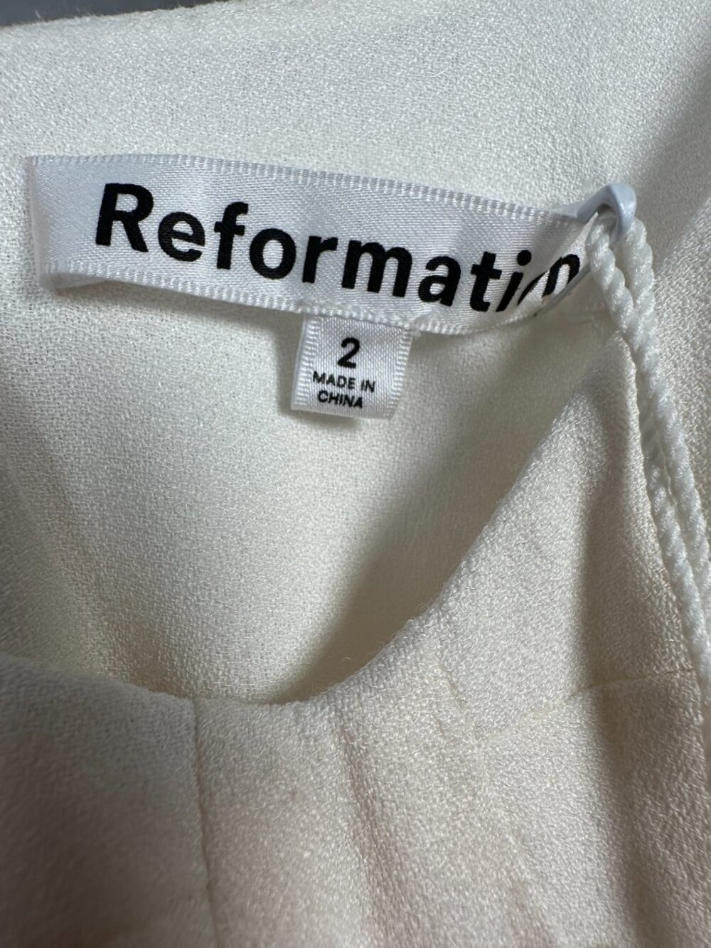 NWT Reformation Lecce Maxi Dress Ivory LWD Bridal Wedding Gown 2 - Picture 7 of 9